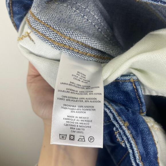 RE/DONE 70s straight-leg mid-rise jeans in color River Size 24 - Picture 5 of 8